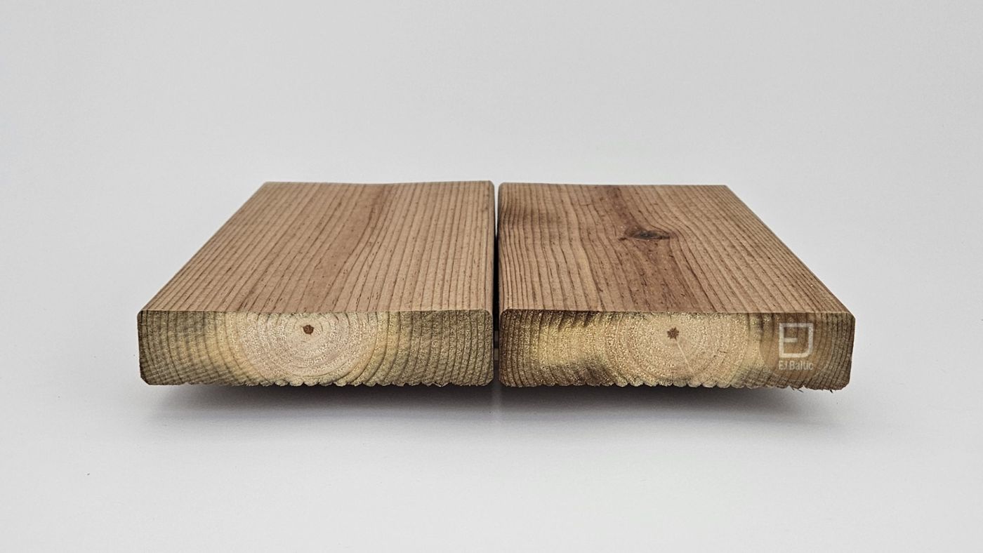 Impregnuota pušis - Lygi 28×120 mm (AB)